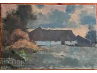 Landscape with Farm by the Swedish artist Arne Aspelin 1911-1990