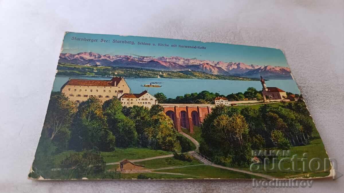 Π Κ Starnberger See Starnberg Schloss u. Kirche 1929