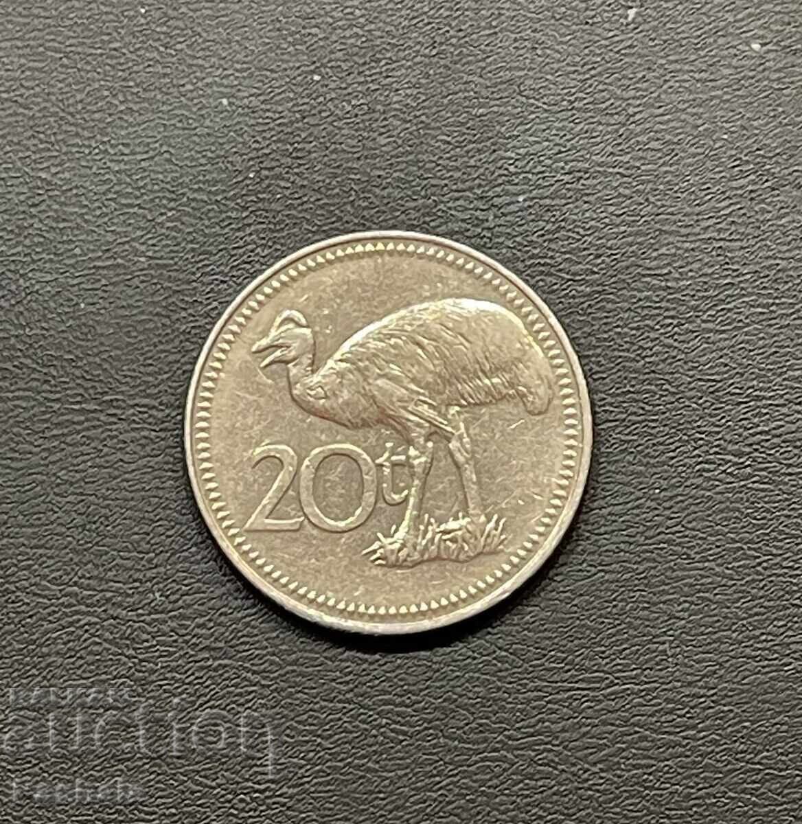 Παπούα Νέα Γουινέα 20 τοέα 1996