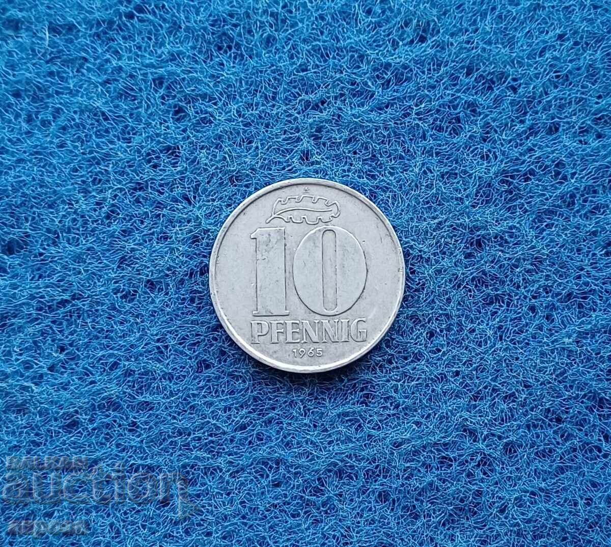 10 Pfennig GDR 1965 10 Pfennig GDR 1965