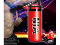 Boxing bag set with gloves for kids WIN - red