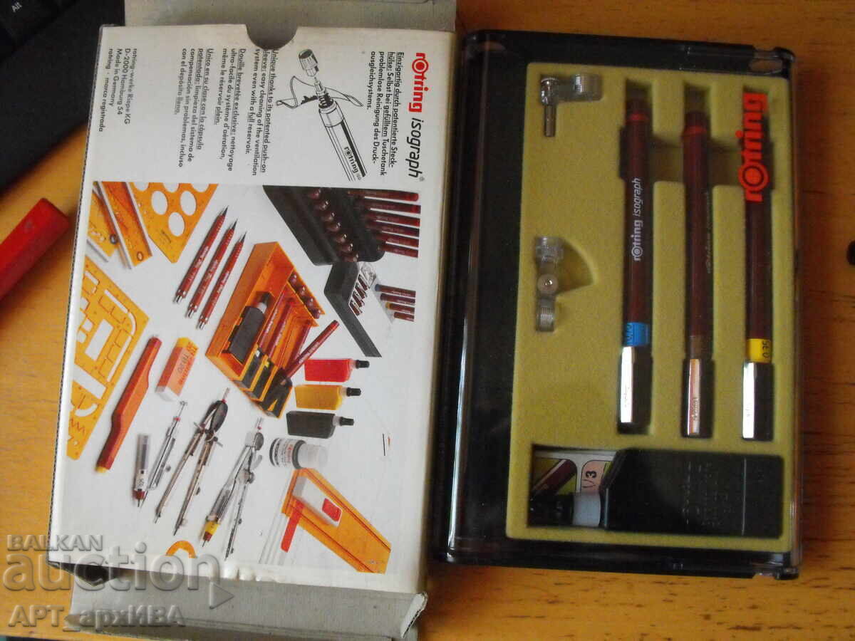 Delivery of ROTRING isograph rapidograph set - in a box