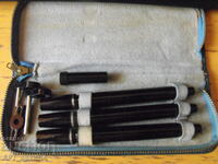 SKRIBENT rapidograph set - in a leather case