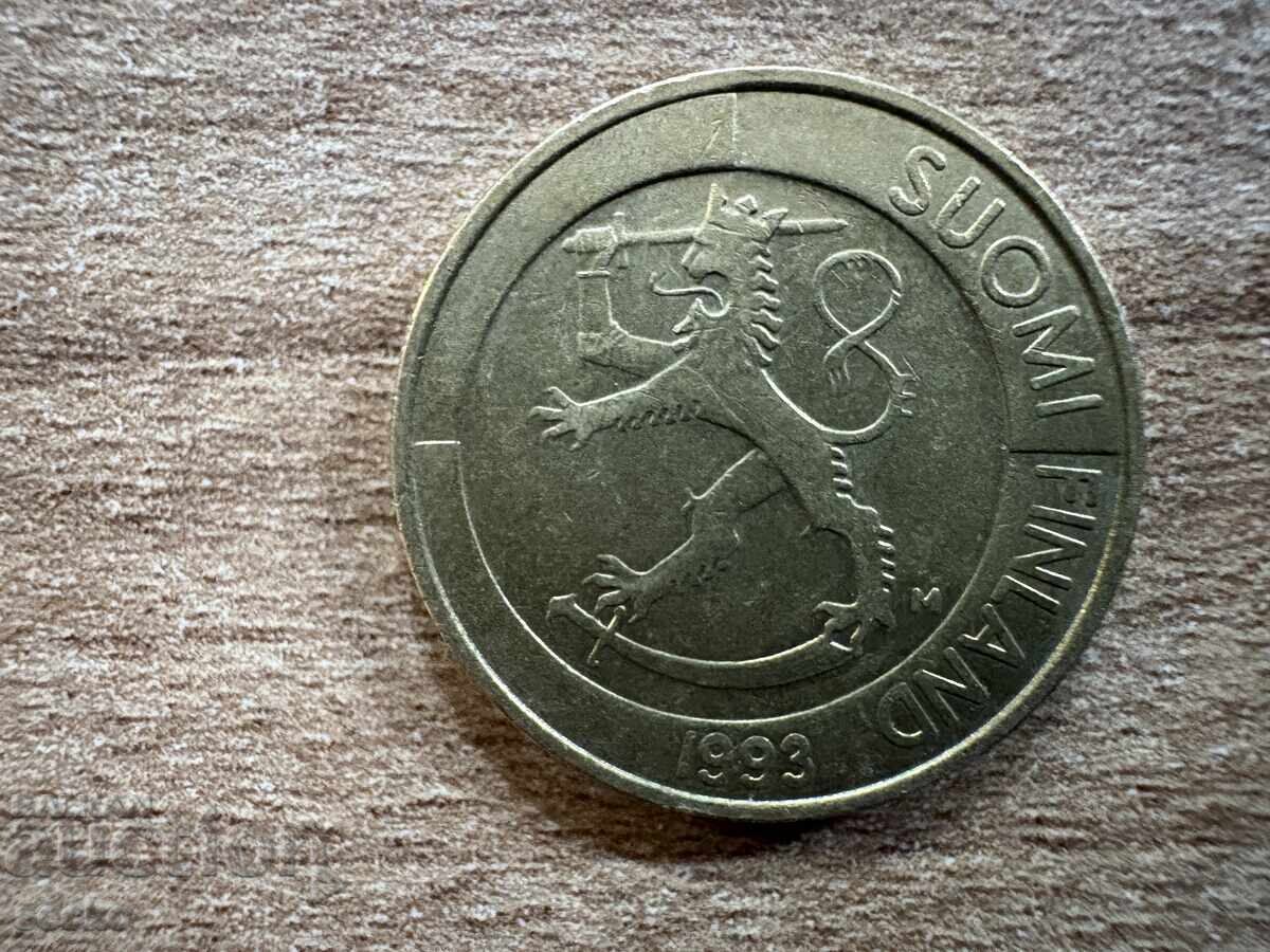 Φινλανδία - 1 μάρκο (1993) με τιμή 0.30 BGN | € 0.15 Φινλανδία - 1 μάρκο (1993) με τιμή 0.30 BGN | € 0.15