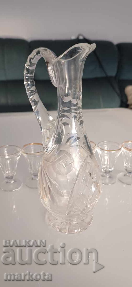 Foarte frumos set vechi pentru rachiu - 7 Foarte frumos set vechi pentru rachiu - 7