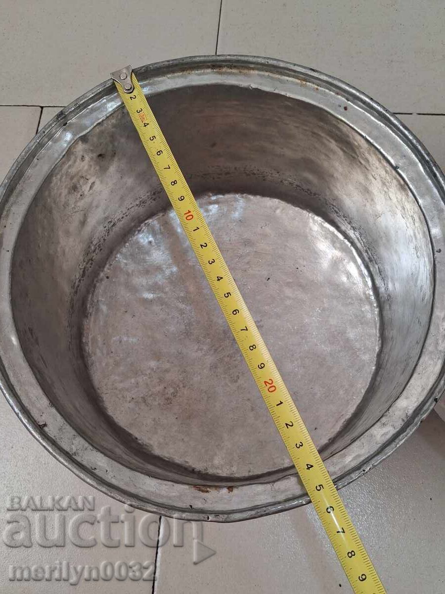 Copper pot with lid, copper container - 5