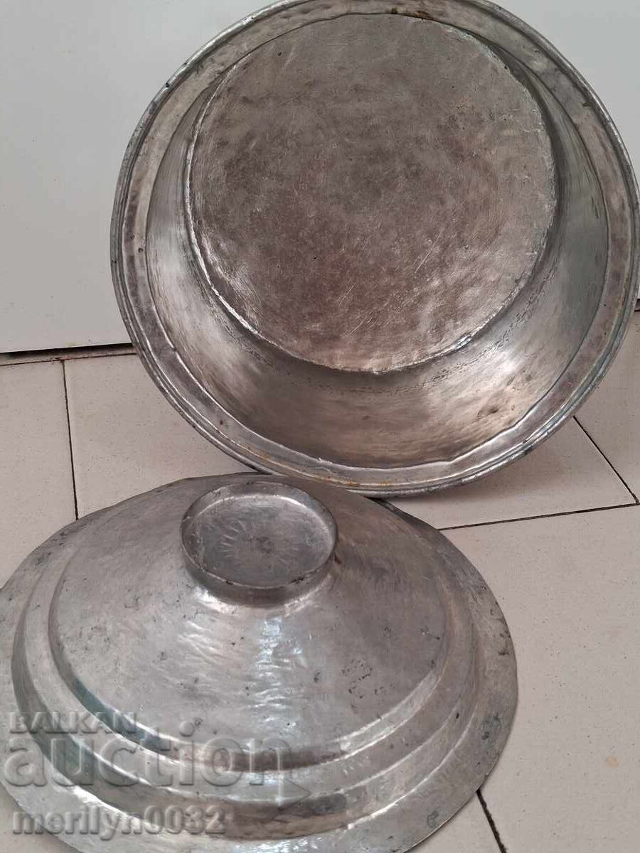 Copper pot with lid, copper container - 7