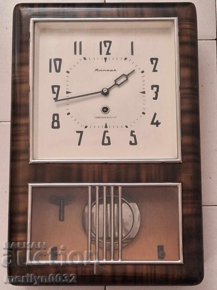 Auction  Wall clock "Yantar" USSR Works