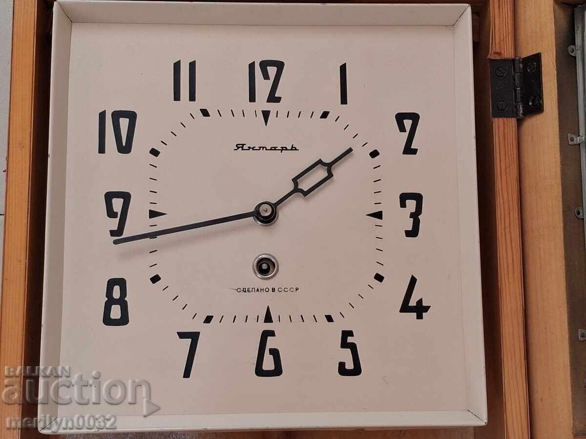 Wall clock "Yantar" USSR Works - 5
