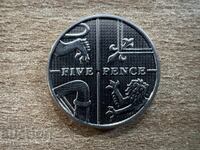 Marea Britanie - 5 pence (2014)