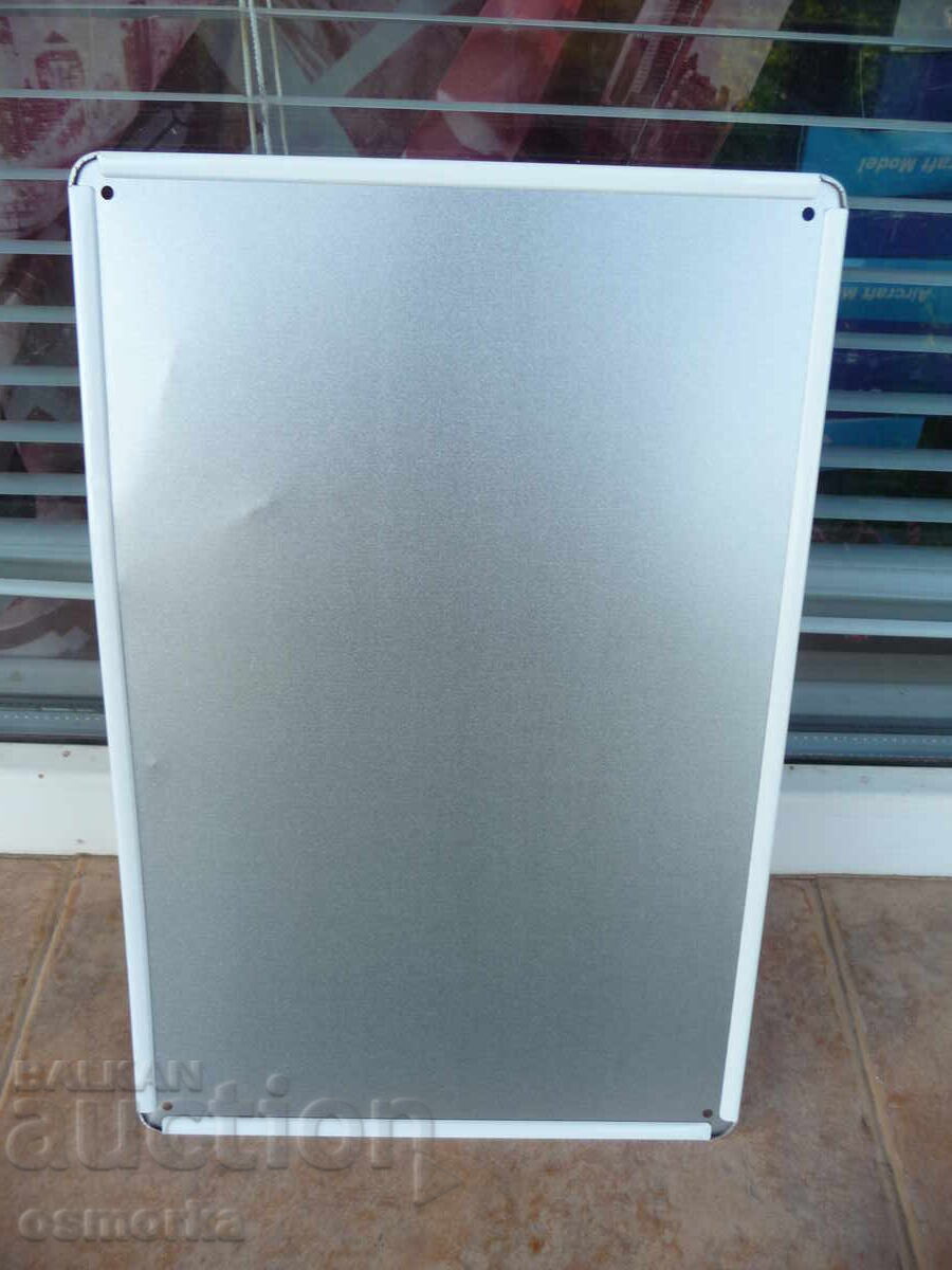 Δημοπρασία Μεταλλική πινακίδα μουσική Metallica heavy metal rock μπαλάντα trash