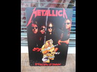 Placă metalică muzică Metallica heavy metal rock baladă trash