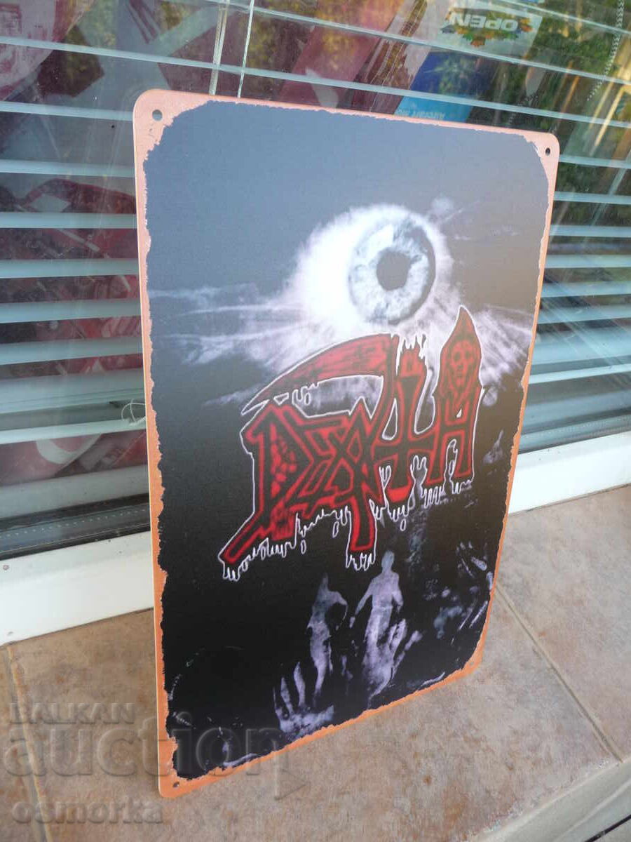 Metal sign music Death heavy death metal brutal death with price 18.00 BGN | € 9.20