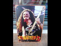 Plăcuță metalică muzică Pantera Dimebag Darrell metal chitară k