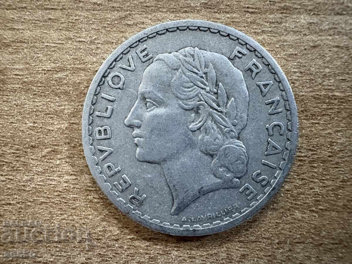 France - 5 Francs (1949) with price 0.50 BGN | € 0.26