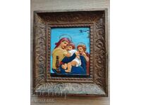 Icoană metalică frumoasă