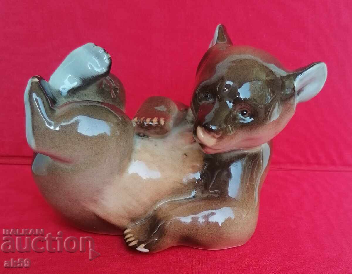 Laughing Bear - Porcelain Figurine Laughing Bear - Porcelain Figurine