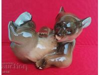 Laughing Bear - Porcelain Figurine