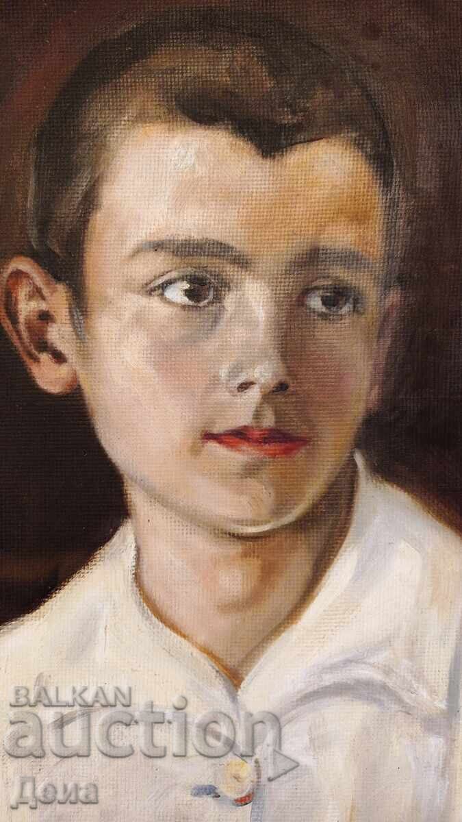 Δ. Ιλιεφ παιδικό πορτρέτο 1928 με τιμή 350.00 BGN | € 178.95