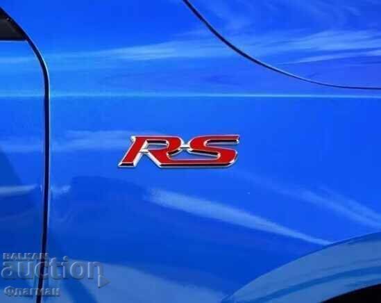Auction  New "RS" emblems - 90 mm / 24 mm