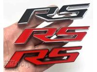 Нови емблеми ”RS” - 90 мм./24 мм.