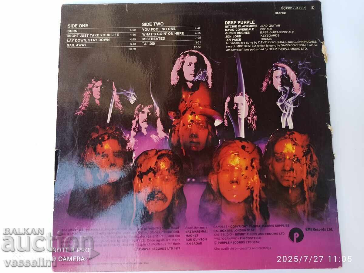 Аукцион Стара грамофона плоча на deep purple винил burn