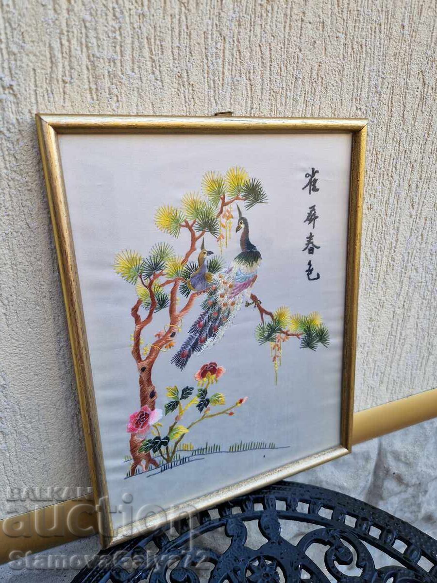 Auction Beautiful Antique Chinese Silk Embroidery Painting Auction Beautiful Antique Chinese Silk Embroidery Painting