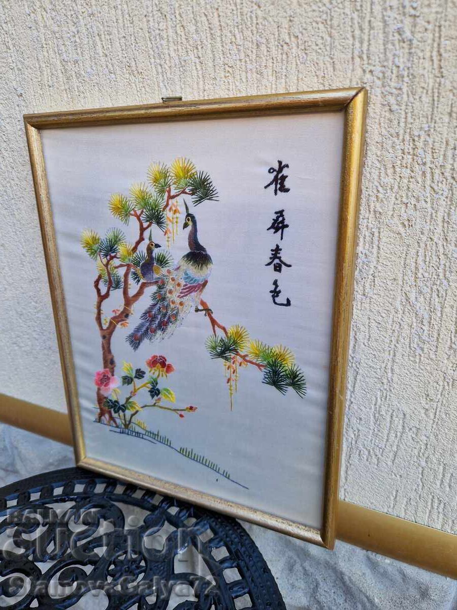 Delivery of Beautiful Antique Chinese Silk Embroidery Painting Delivery of Beautiful Antique Chinese Silk Embroidery Painting