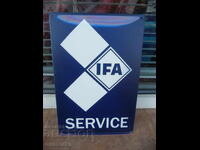 Placă metalică camion IFA service camioane mașini marfă RDG DDR