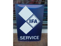 Placă metalică camion IFA service camioane mașini marfă RDG DDR