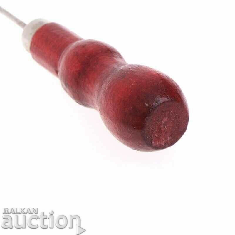 Un awl cu un cârlig pentru perforarea găurilor în cizmașul de pantofi din piele - 7