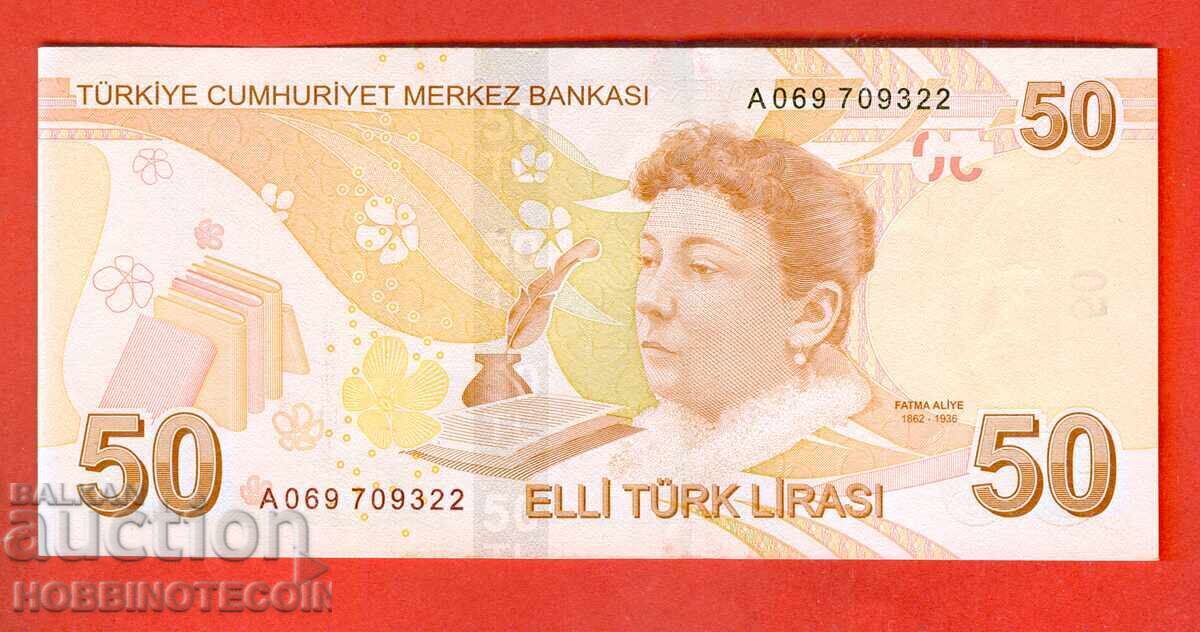 TURKEY TURKEY 50 Lira issue 2009 SERIES A NEW UNC