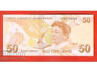 TURKEY TURKEY 50 Lira issue 2009 SERIES A NEW UNC