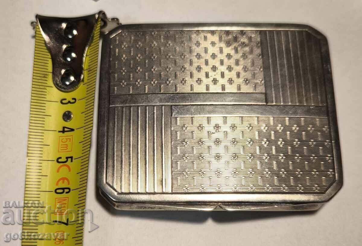 Old Silver Snuff Box! Gilding! - 5