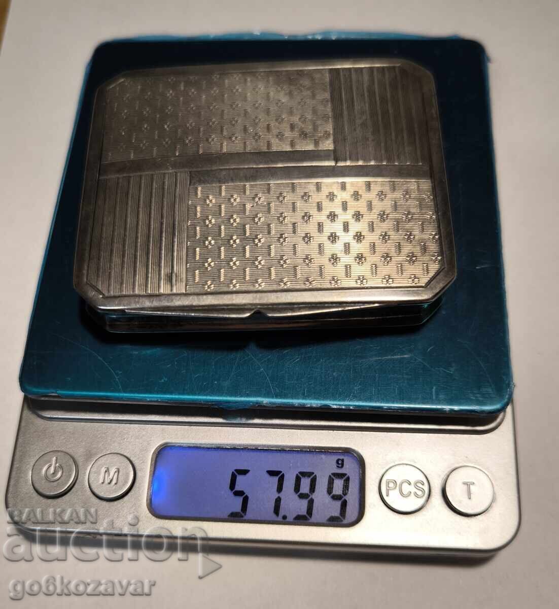 Old Silver Snuff Box! Gilding! - 7