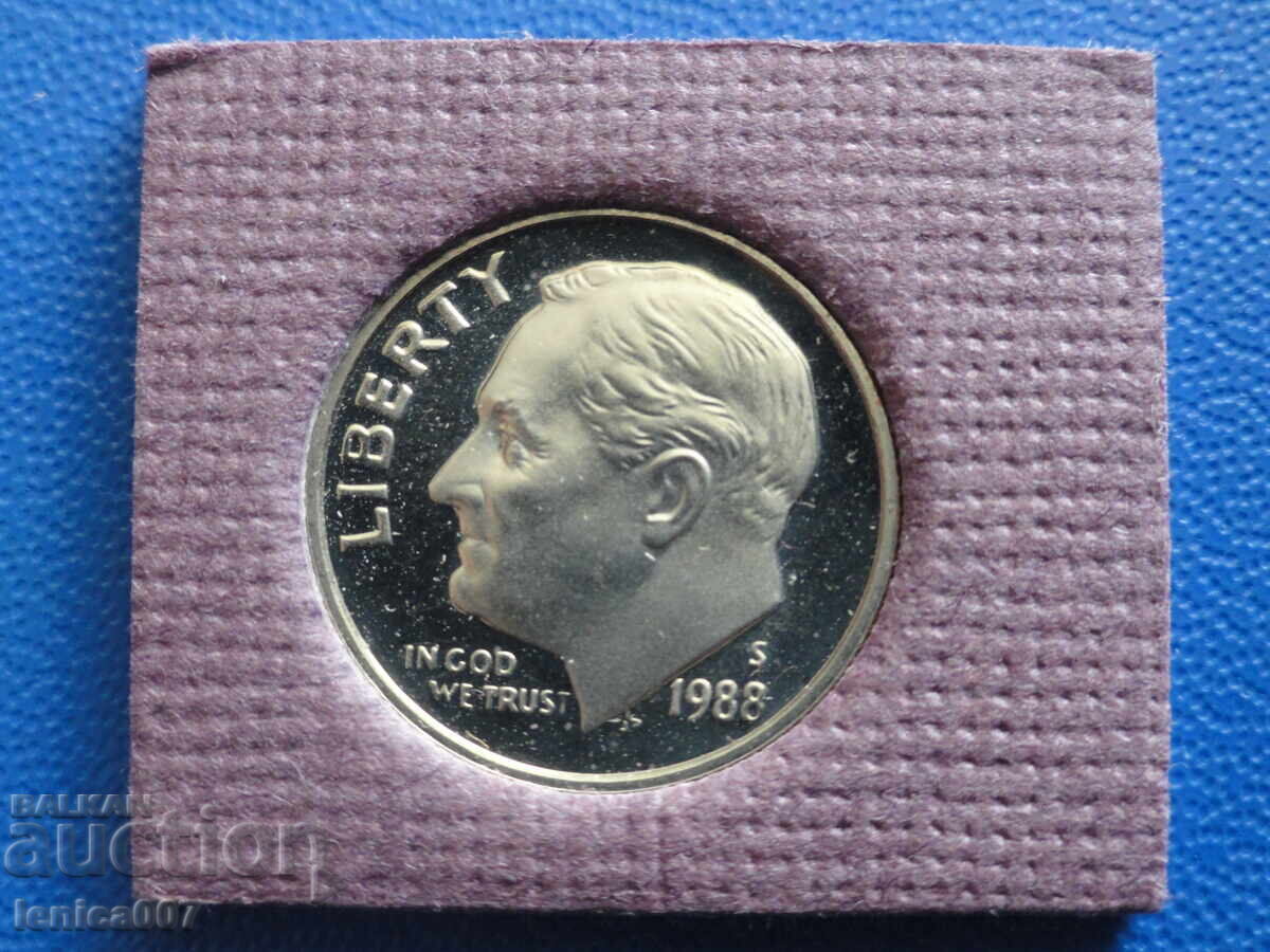 Auction  USA 1988 - 1 dime (S) Proof
