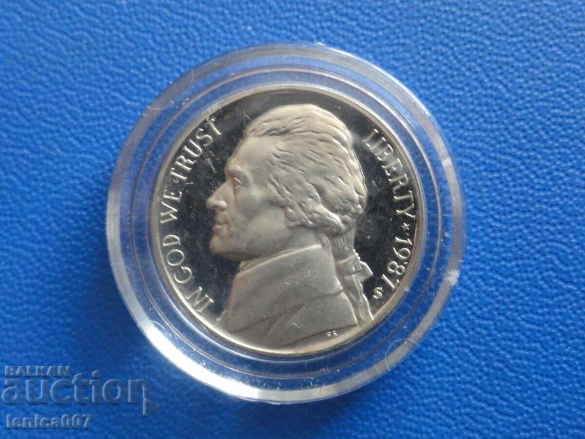 USA 1987 - 5 Cents (S) Proof USA 1987 - 5 Cents (S) Proof