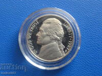 САЩ 1987г. - 5 цента (S) Proof