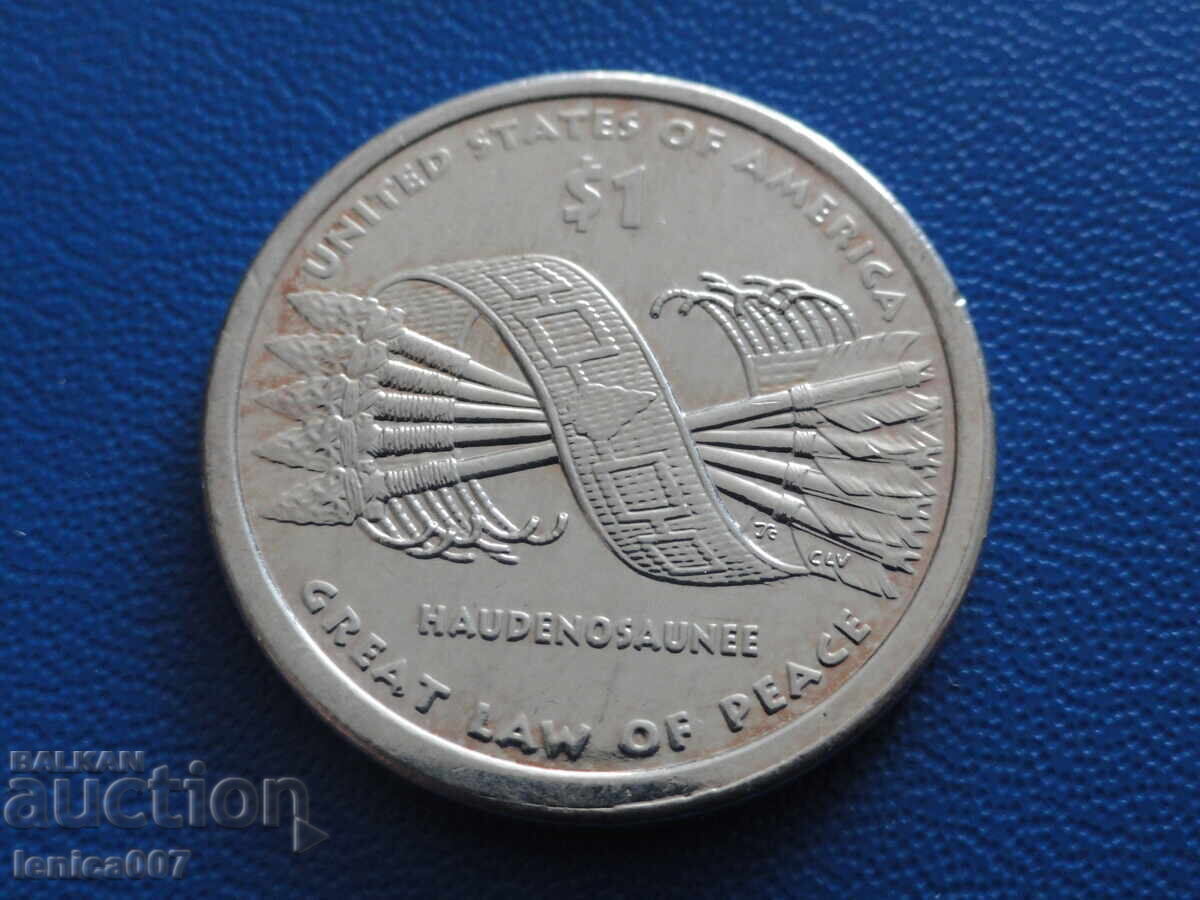 SUA 2010 - 1 dolar ''Marele Act de Pace'' (argintat) cu preț € 4.00 | 7.82 BGN