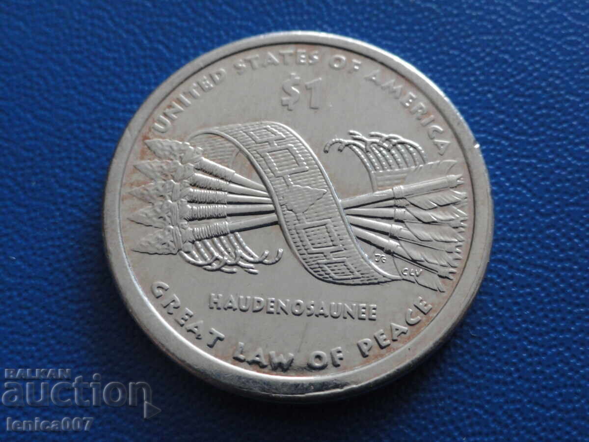 Livrarea SUA 2010 - 1 dolar ''Marele Act de Pace'' (argintat)