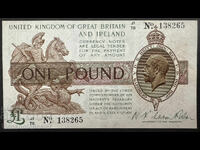 Anglia Marea Britanie 1 Liră 1923 Warren Fisher Re