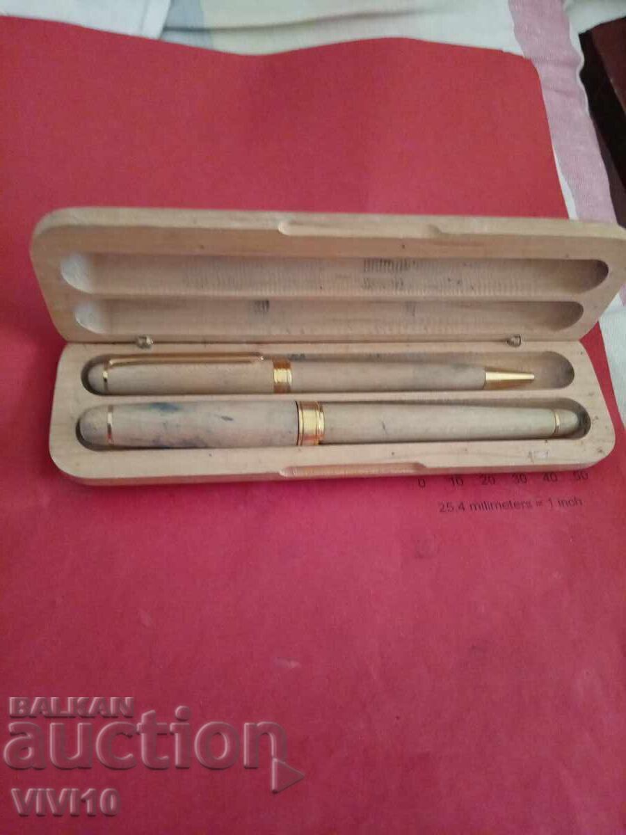 Писалка и химикалка от кленово дърво