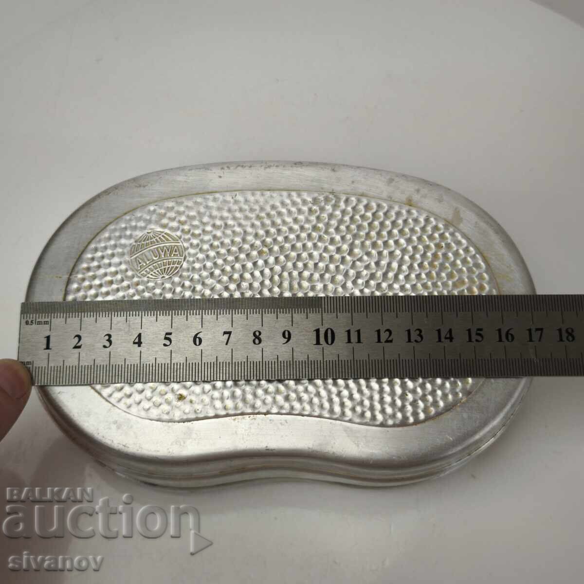 Old aluminum sandwich box ALUWA GDR #6102 - 5 Old aluminum sandwich box ALUWA GDR #6102 - 5