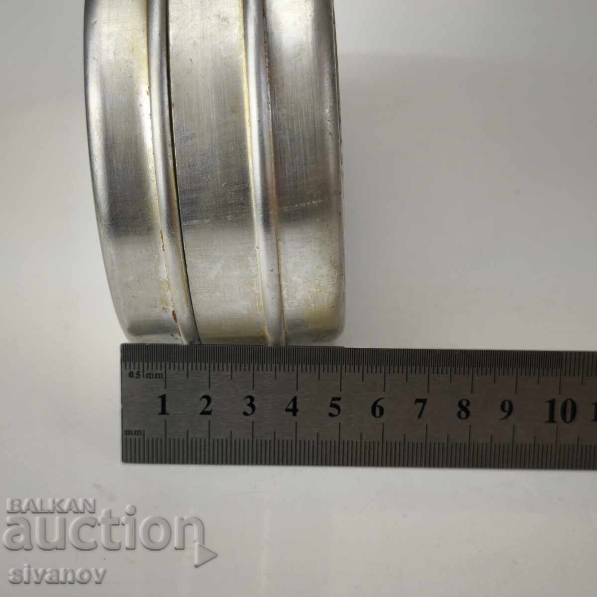 Old aluminum sandwich box ALUWA GDR #6102 - 7 Old aluminum sandwich box ALUWA GDR #6102 - 7