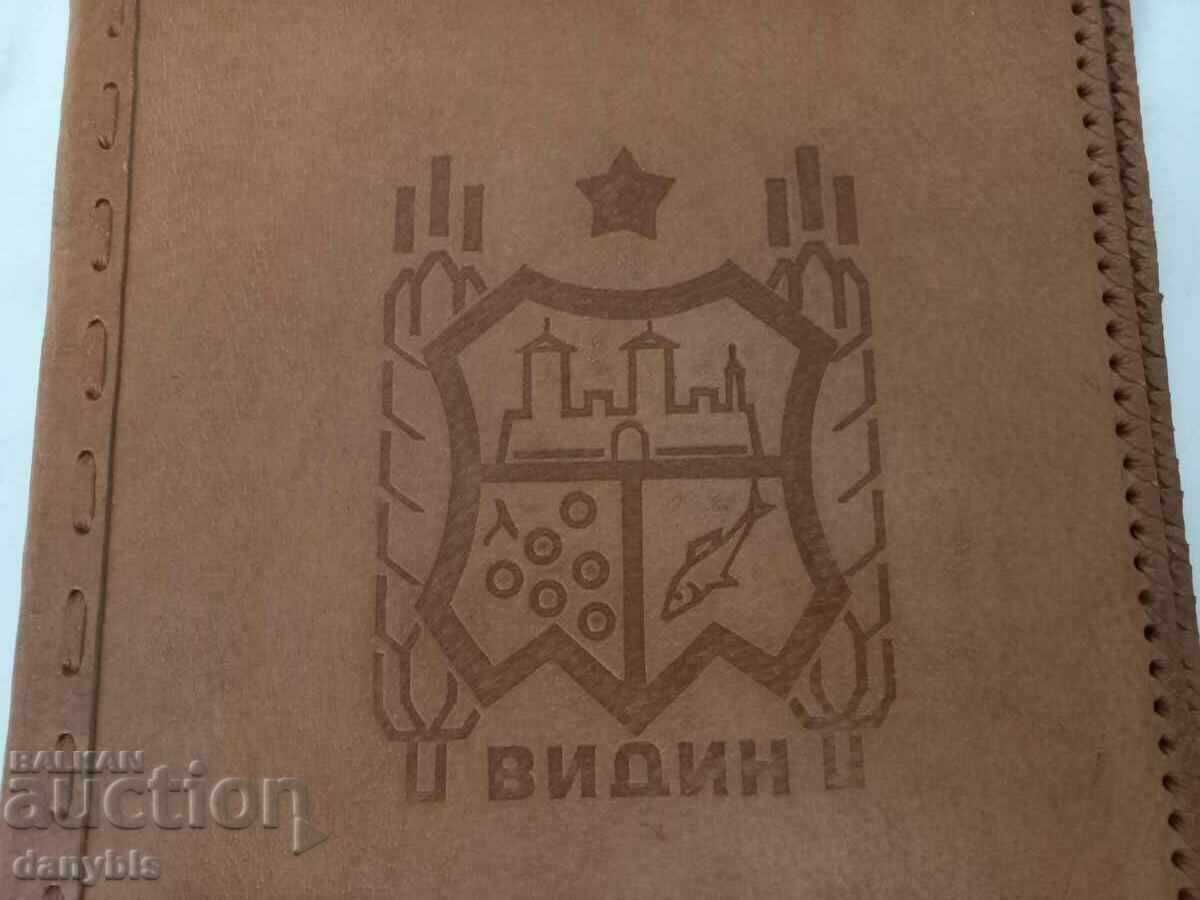 Genuine leather folder UBH - Vidin with price 10.00 BGN | € 5.11