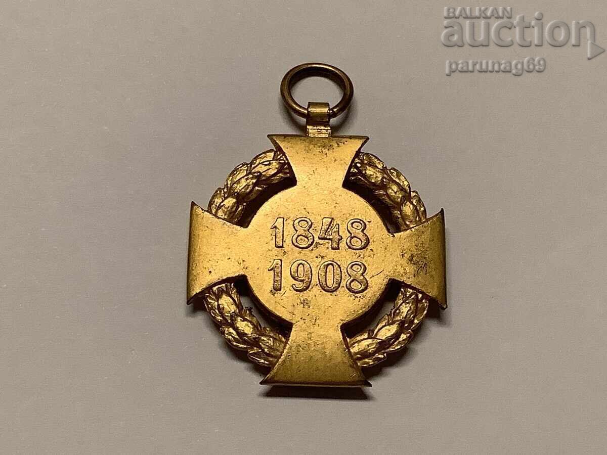 Austro-Hungarian medal 1848 - 1908 year with price 40.00 BGN | € 20.45