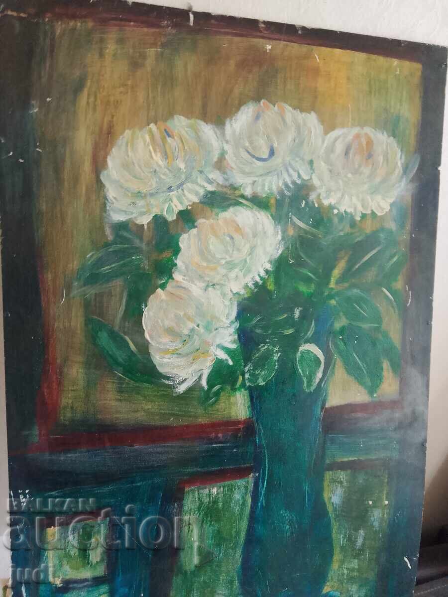 Ελαιογραφία υπογεγραμμένη Ελίνα - 6