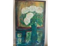 Ελαιογραφία υπογεγραμμένη Ελίνα