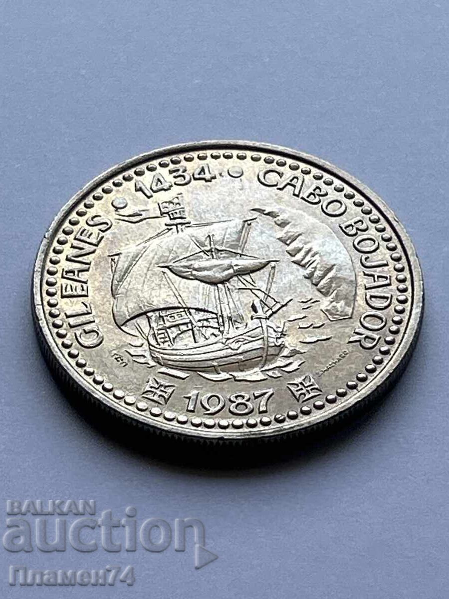 100 escudos 1987 Portugalia Gil Eanes cu preț 8.00 BGN | € 4.09 100 escudos 1987 Portugalia Gil Eanes cu preț 8.00 BGN | € 4.09