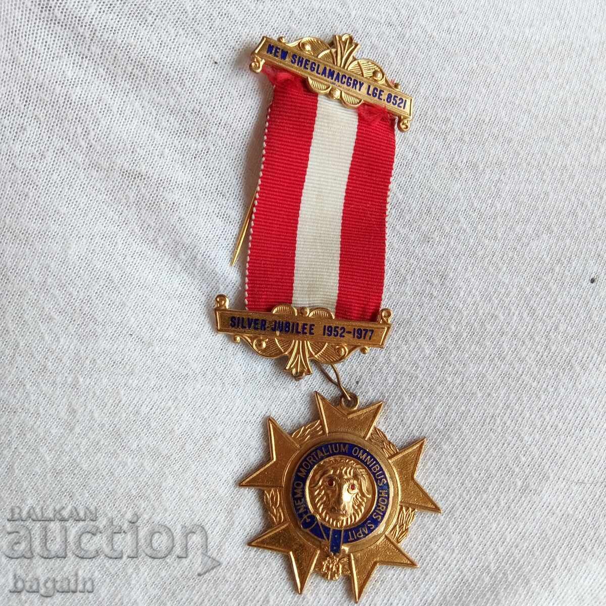 Medalie masonică placată cu aur cu preț € 25.56 | 49.99 BGN